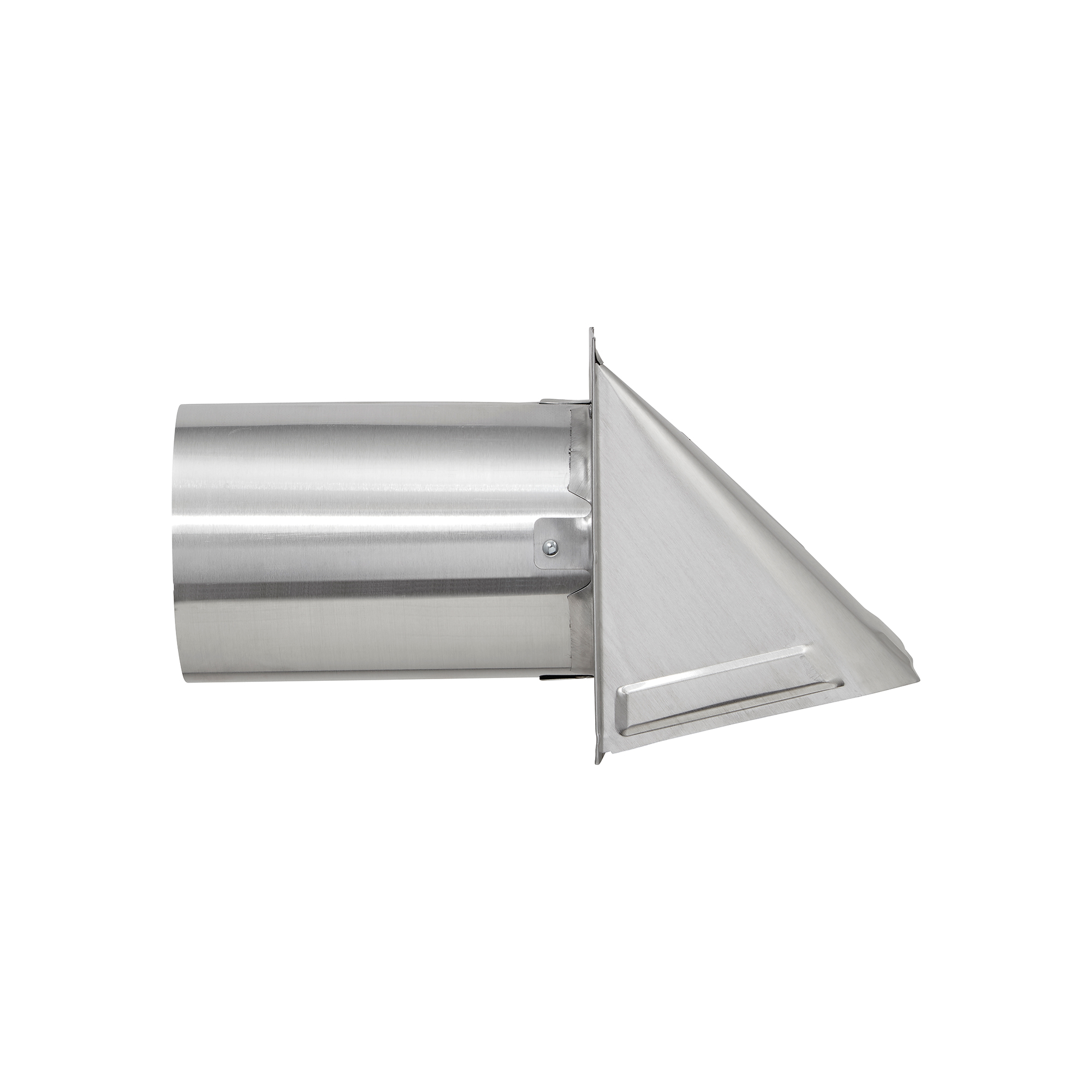 3440MS-6-004 Aluminum Wall Exhaust Hood Bath Fan Vent - Damper - Wire Mesh Screen - 6 inch Pipe - Side