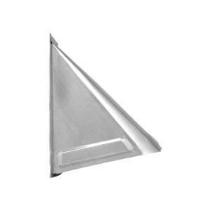 Aluminum Wall Exhaust Bath Fan Vent Hood - Damper - 1/4 inch Wire Mesh Screen - Flush Mount - Side