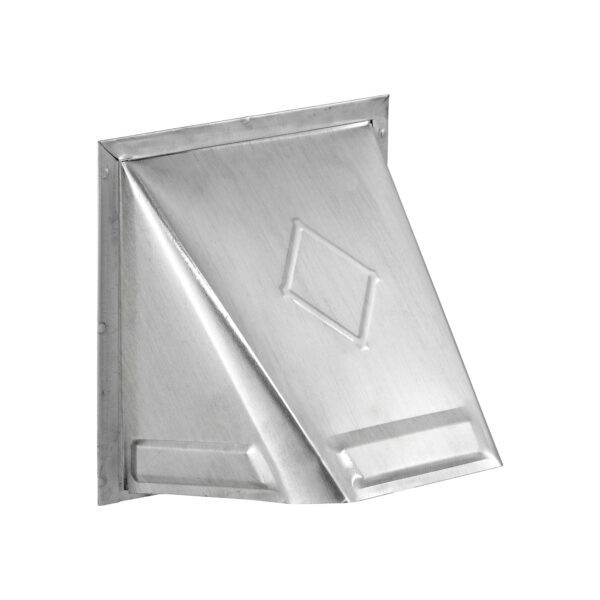 Aluminum Wall Fresh Air Intake Vent (No Damper) Wire Mesh Screen - Flush Mount - Front