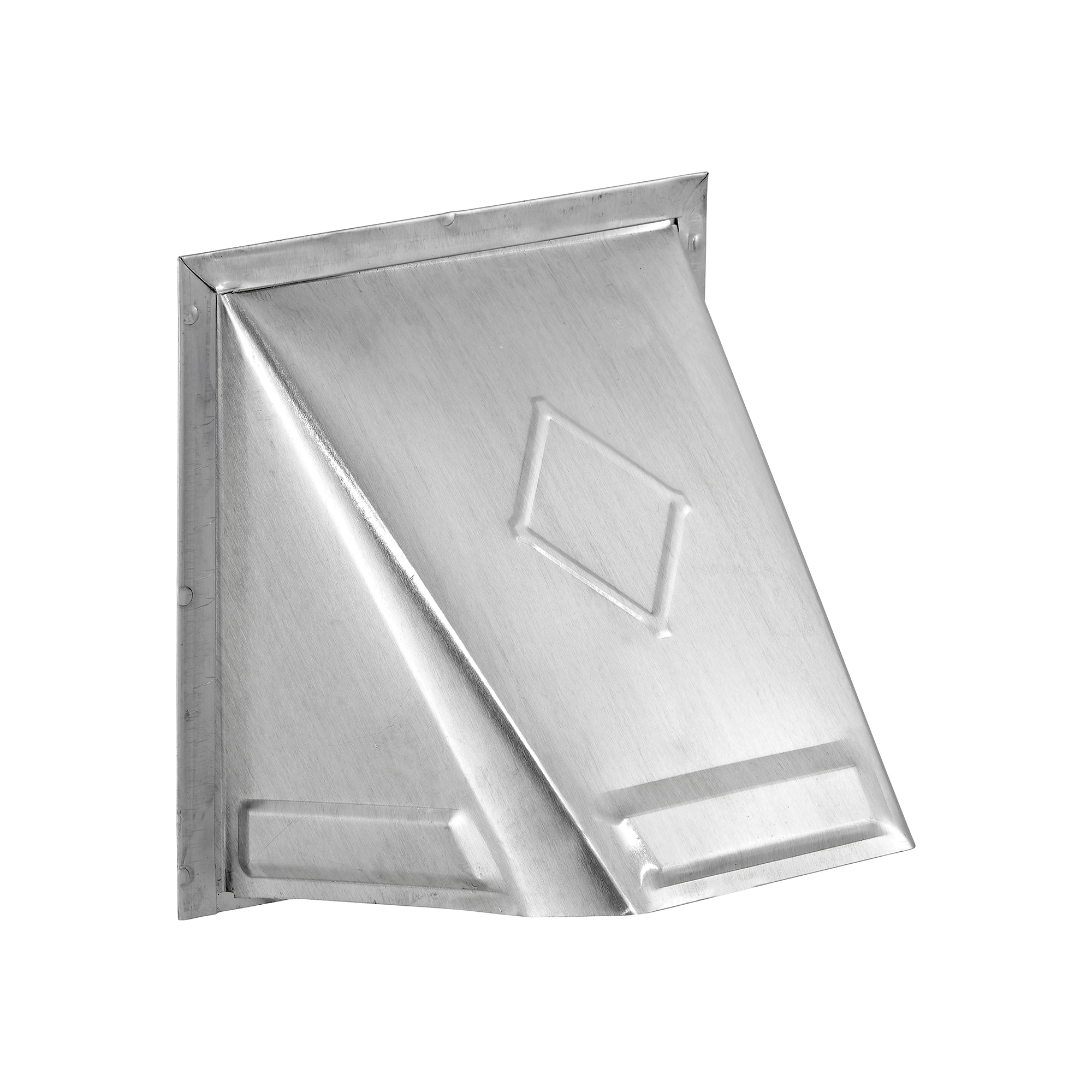 3440NDMSNT-02 Aluminum Wall Fresh Air Intake Vent (No Damper) Wire Mesh Screen - Flush Mount - Front