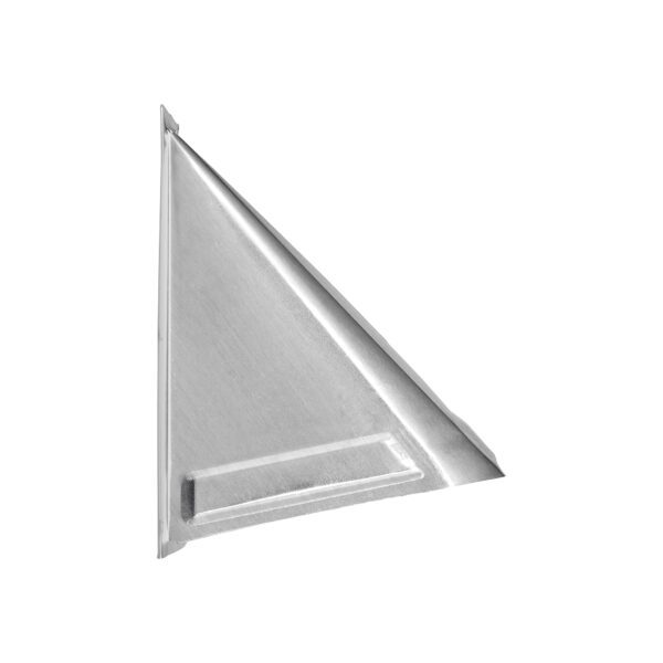 Aluminum Wall Fresh Air Intake Vent (No Damper) Wire Mesh Screen - Flush Mount - Side