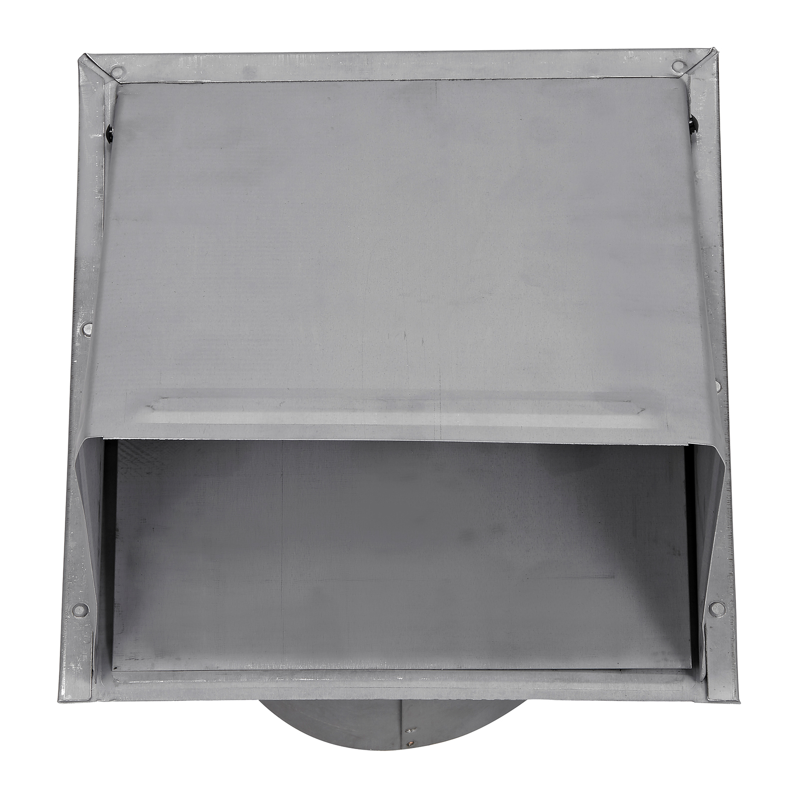 3460G-6-PG-03 Paint Grade Steel Wall Exhaust Hood Vent - Damper - 6 inch Pipe - Front Closed