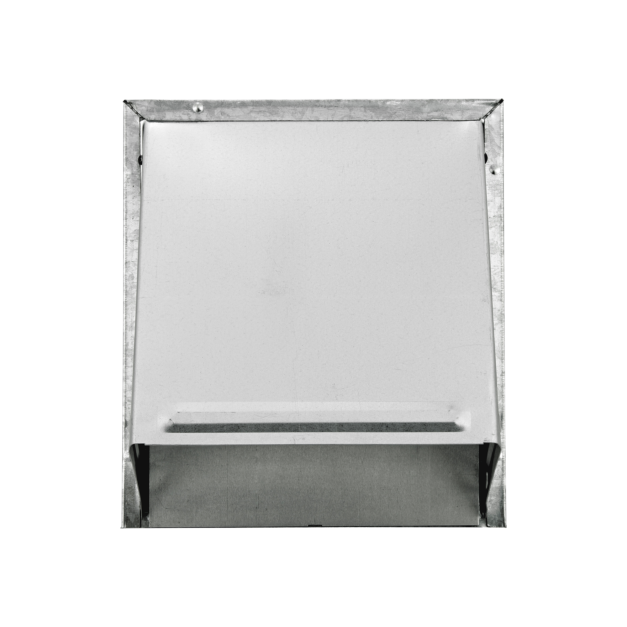3460GBSNT-03 Galvanized Steel Wall Exhaust Hood Bath Fan Vent - Spring Damper - 1/8 inch Bug Screen - Flush Mount - Front