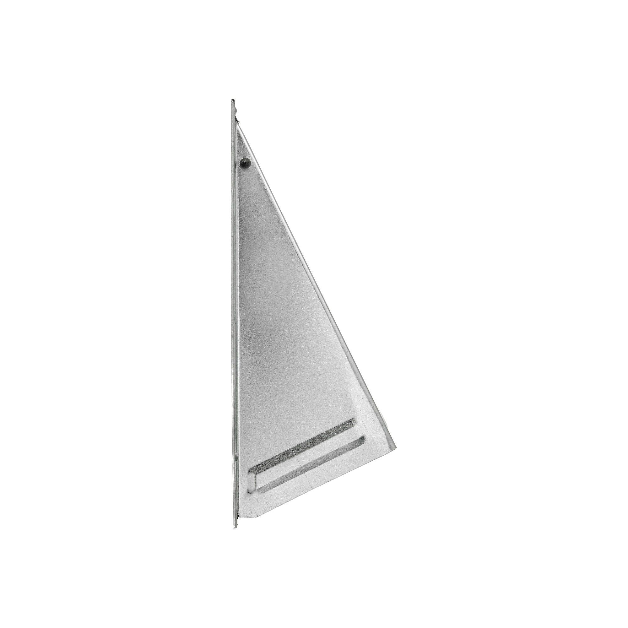 3460GBSNT-04 Galvanized Steel Wall Exhaust Hood Bath Fan Vent - Spring Damper - 1/8 inch Bug Screen - Flush Mount - Side