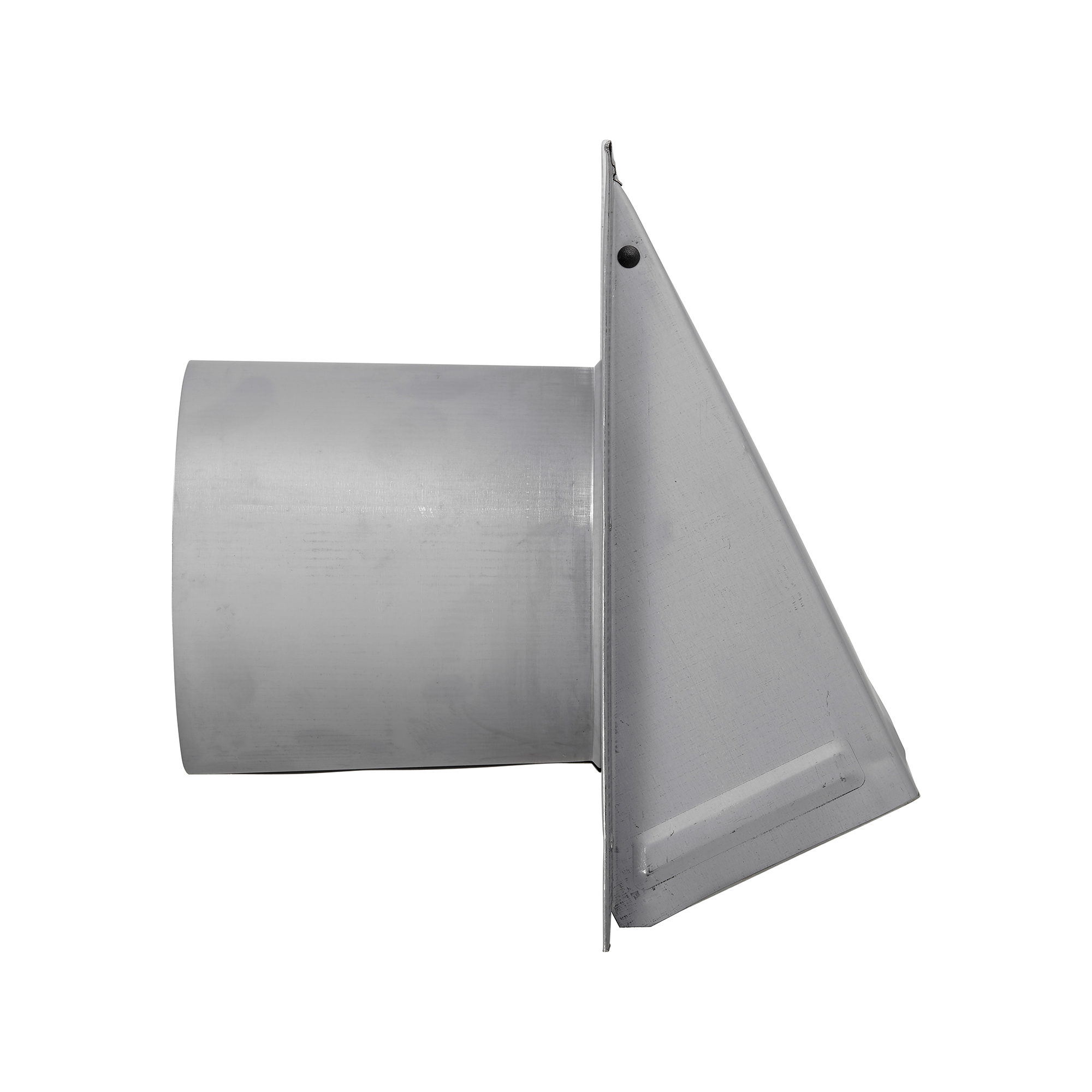 3460GNDMS-6_PG-04 Paint Grade Steel Fresh Air Intake Vent (No Damper) Wire Mesh Screen - 6 inch Pipe - Side