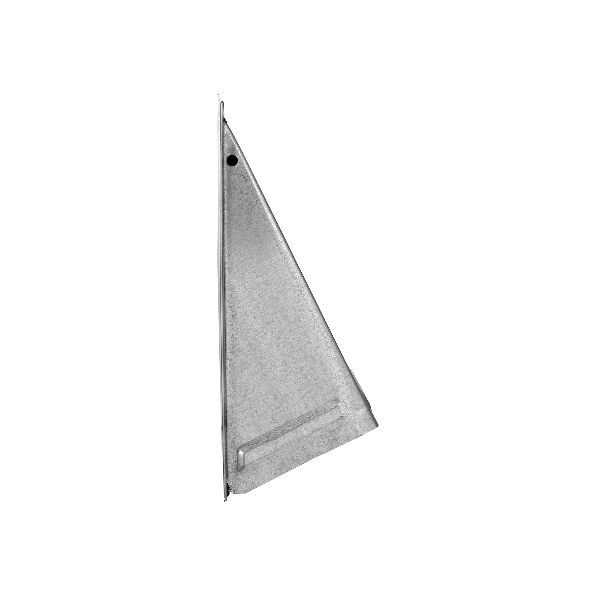 3460GNDMSNT-05 Galvanized Steel Fresh Air Intake Vent (No Damper) Wire Mesh Screen - Flush Mount - Side