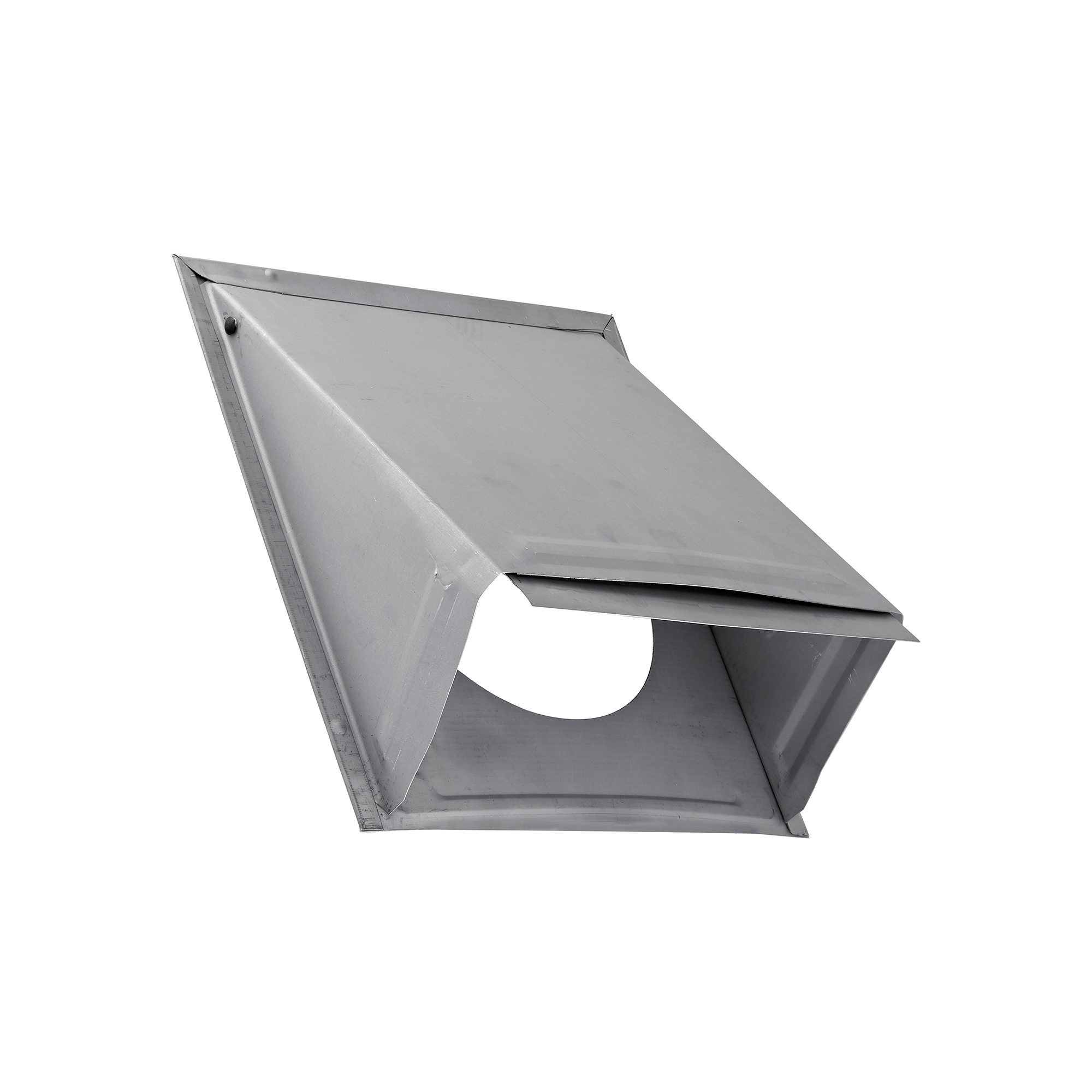 3460GNT-PG-03 Paint Grade Steel Wall Exhaust Hood Bath Fan Vent - Damper - Flush Mount - Front Open
