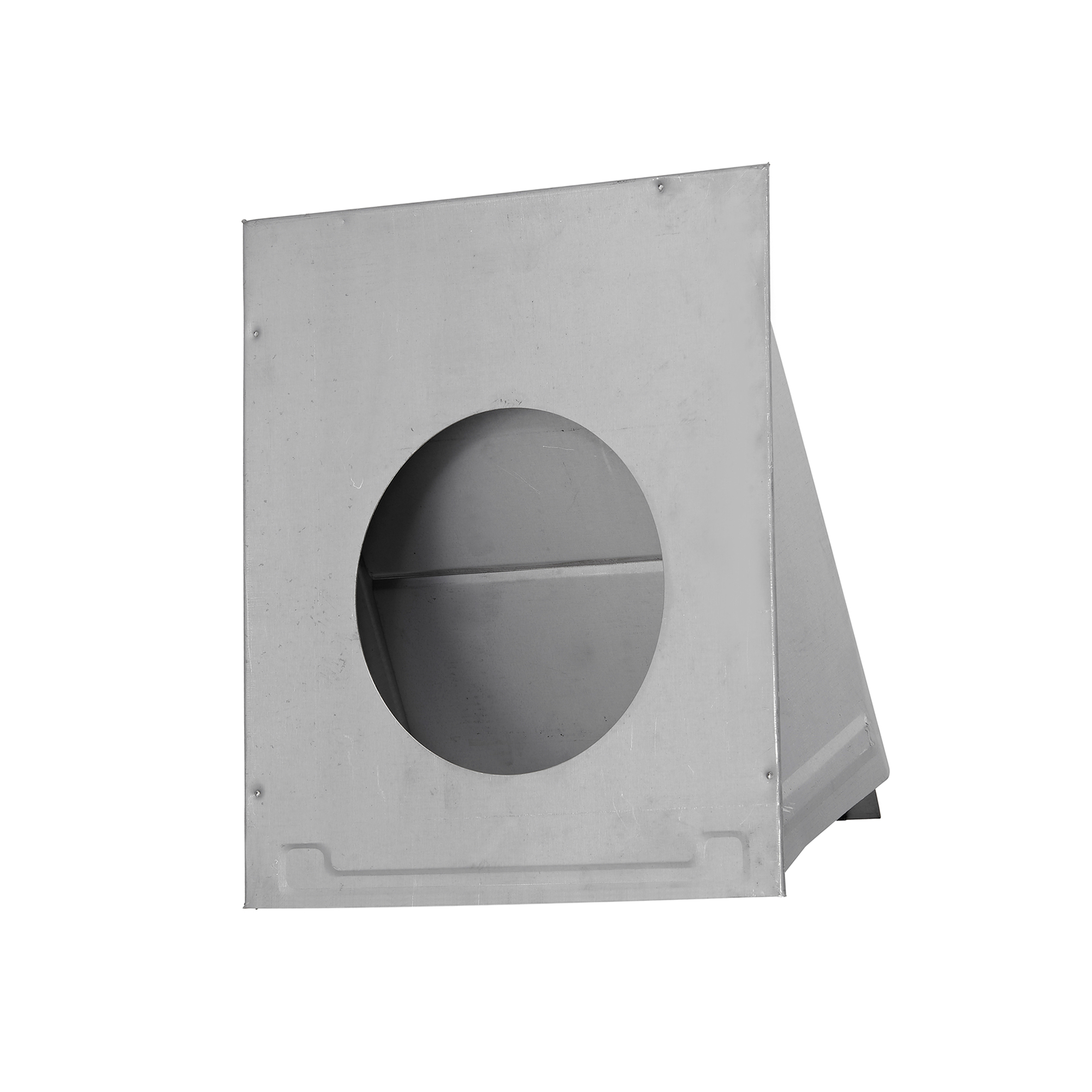 3460GNT-PG-06 Paint Grade Steel Wall Exhaust Hood Bath Fan Vent - Damper - Flush Mount - Open