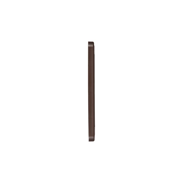 Brown Plastic Wall Exhaust Vent (Louvered) - Flush Mount - Side