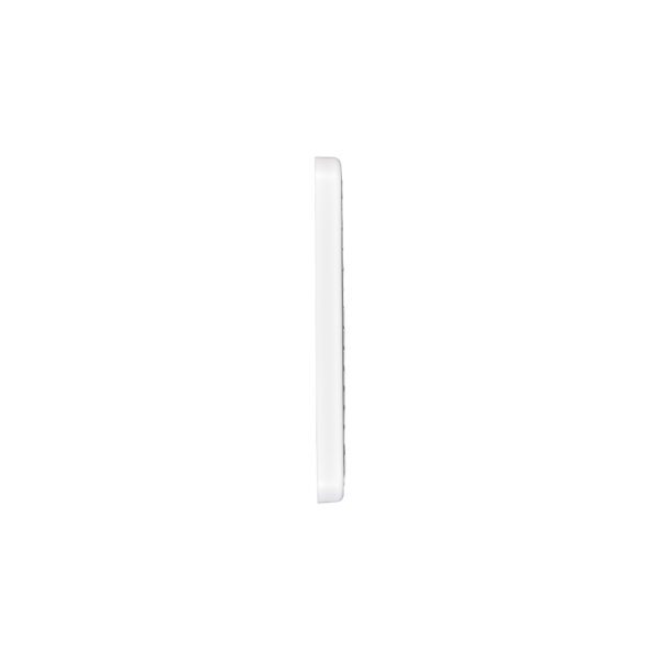 White Plastic Fresh Air Intake Vent (Mini Louver) - Removable Screen - Flush Mount - Side