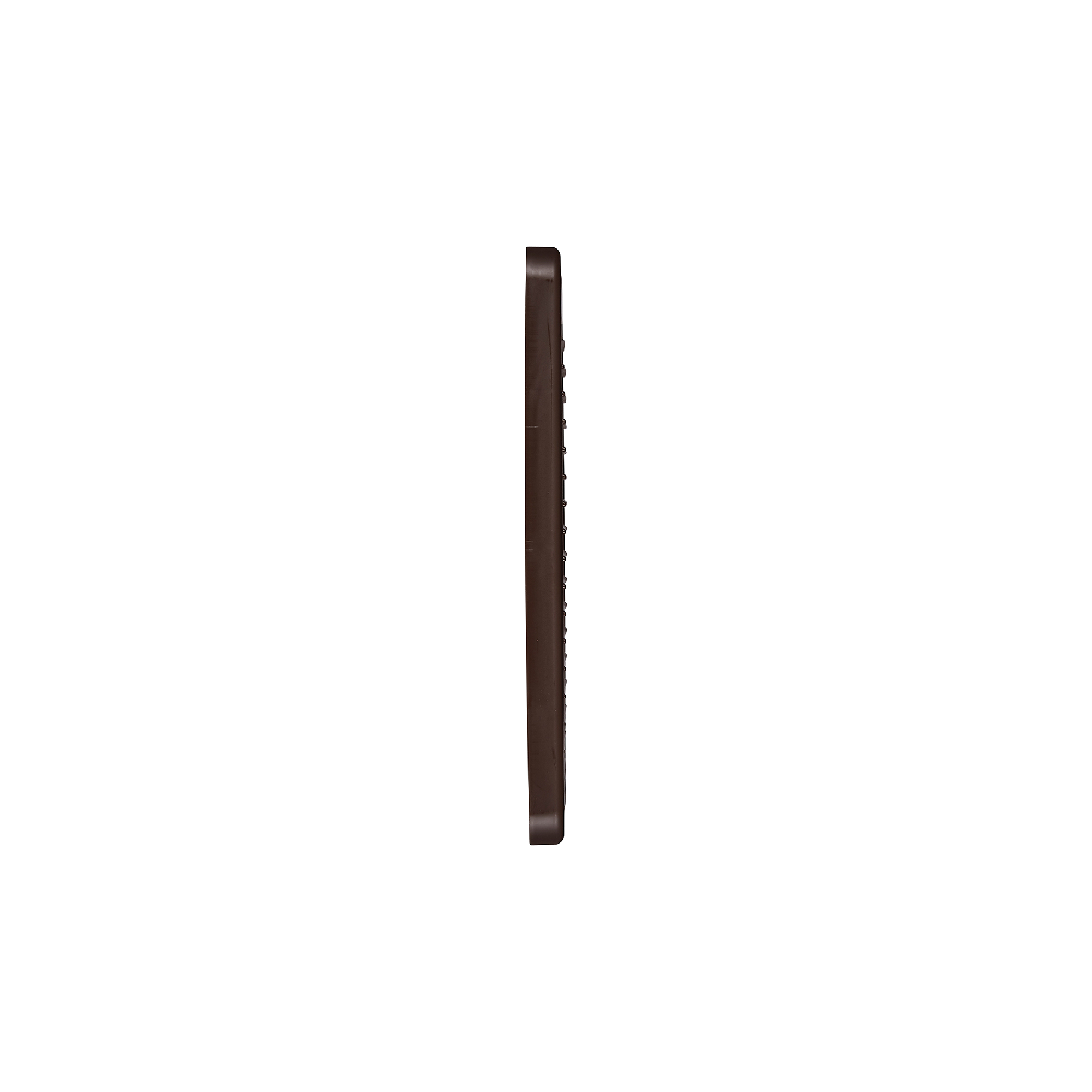 606B-ML-NC-03 Brown Plastic Fresh Air Intake Vent (Mini Louver) - Removable Screen - Flush Mount - Side