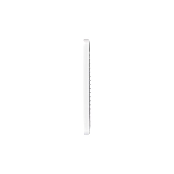 White Plastic Fresh Air Intake Vent (Mini Louver) - Removable Screen - Flush Mount - Side