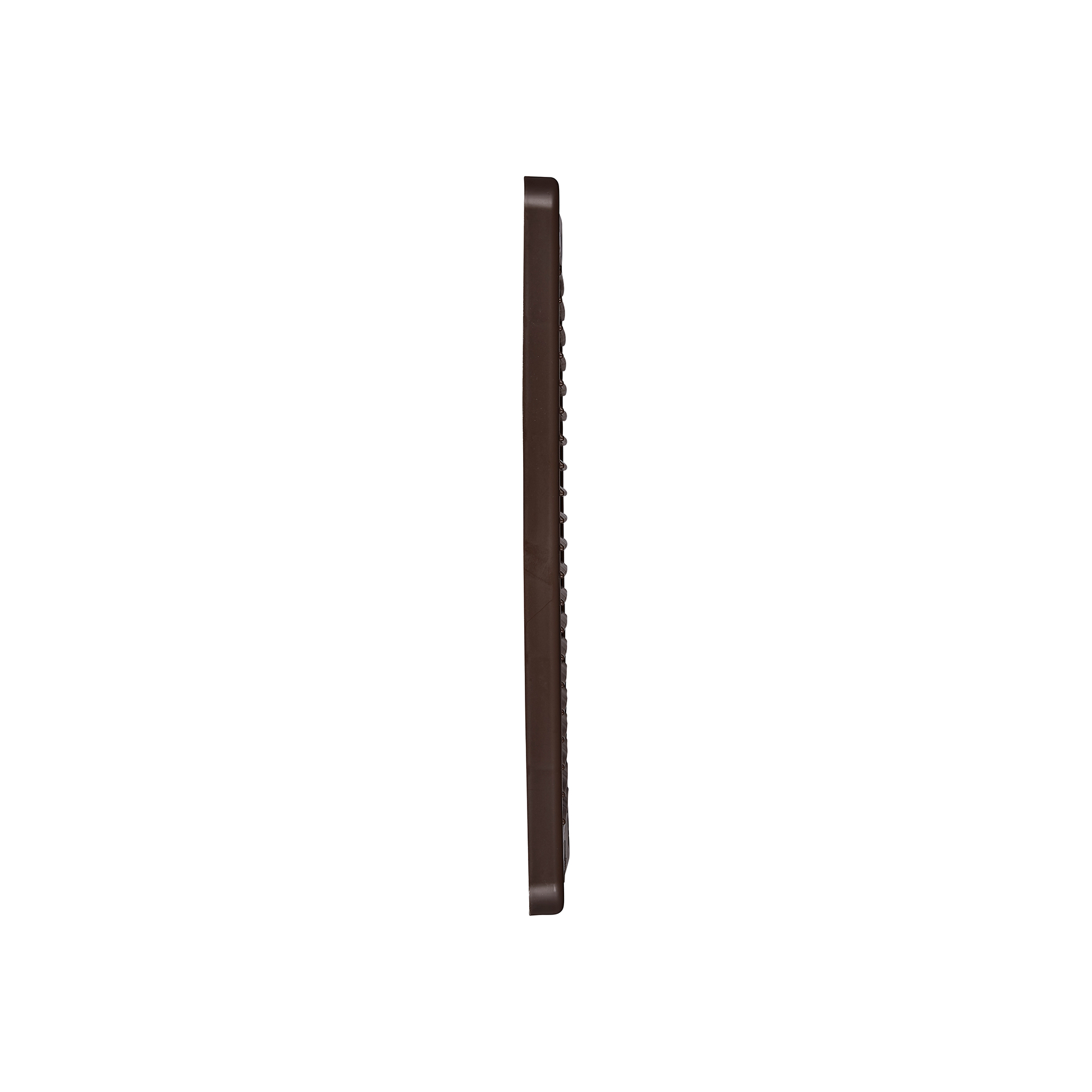 608B-ML-NC-03 Brown Plastic Fresh Air Intake Vent (Mini Louver) - Removable Screen - Flush Mount - Side
