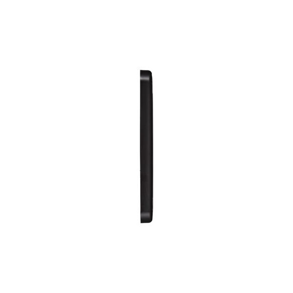 Black Plastic Wall Dryer Vent (Louvered) - Flush Mount - Side