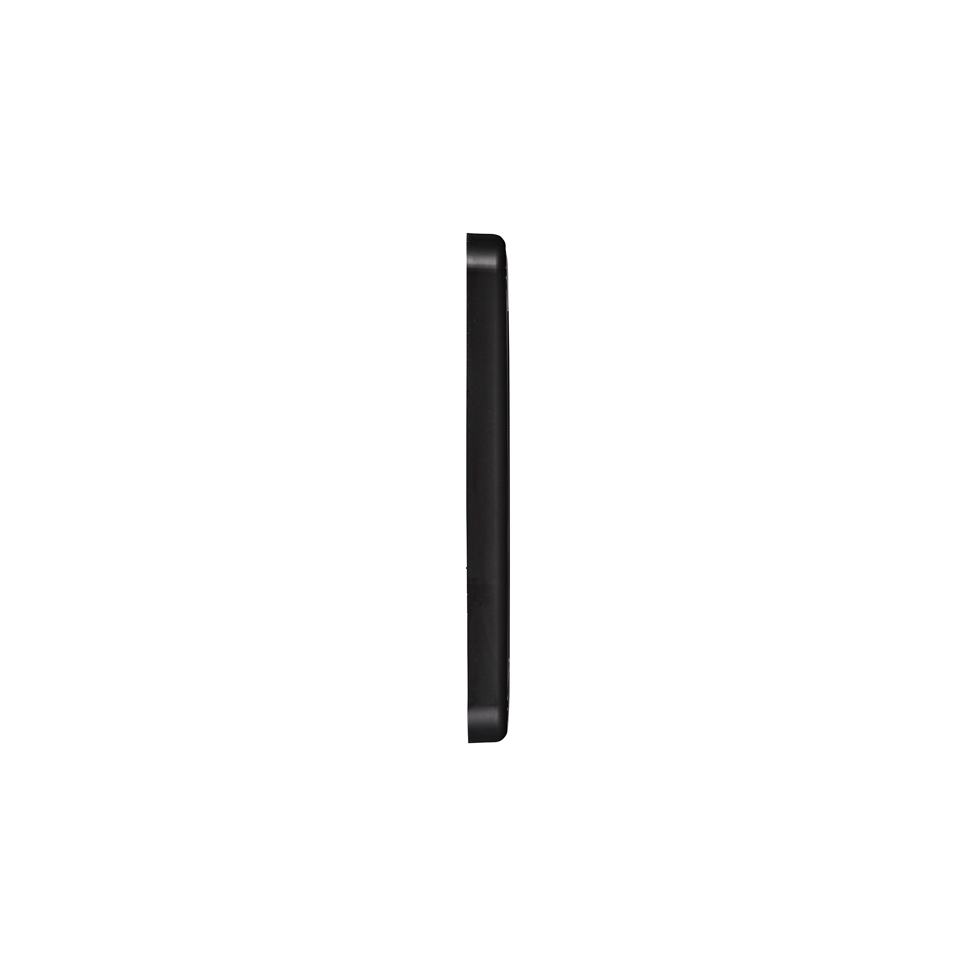 1423BL-NC-03 Black Plastic Wall Dryer Vent (Louvered) - Flush Mount - Side