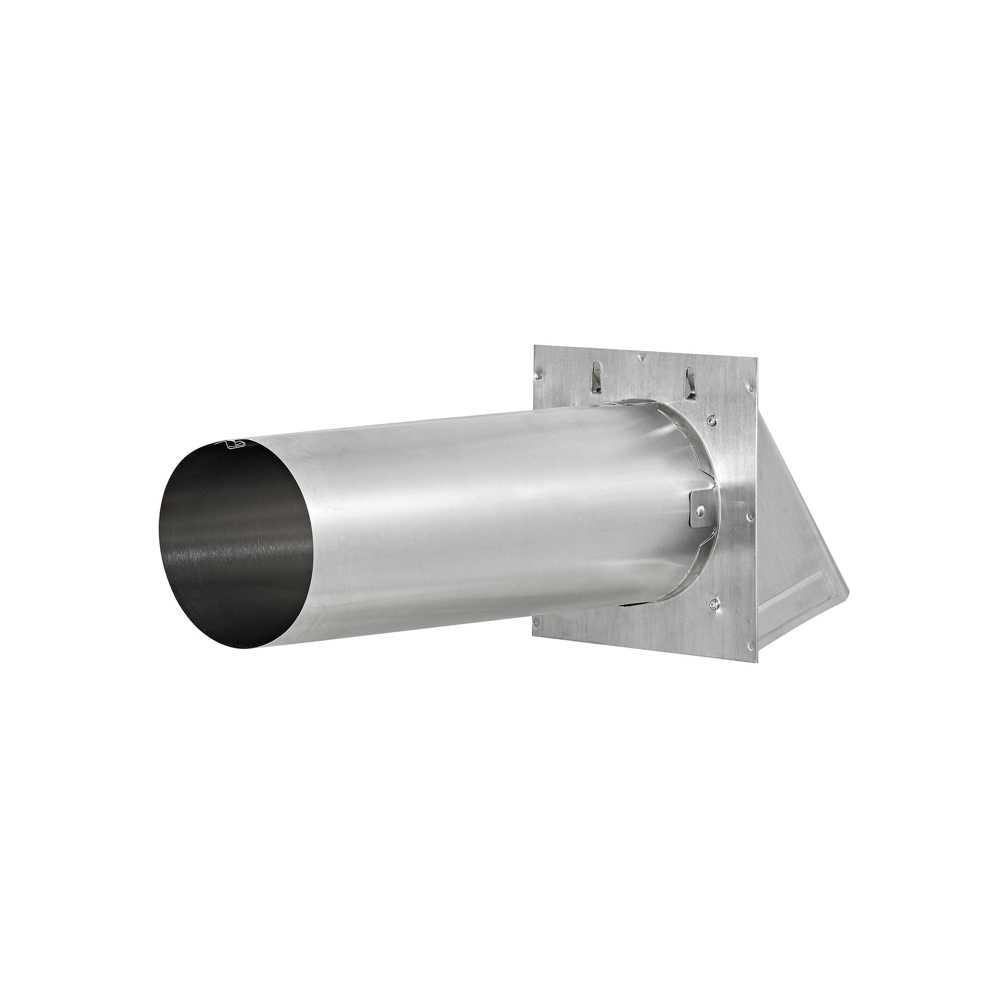 3440NDMS-05 Aluminum Wall Fresh Air Intake Vent - Wire Mesh Screen (No Damper) - 11 inch Pipe - Back
