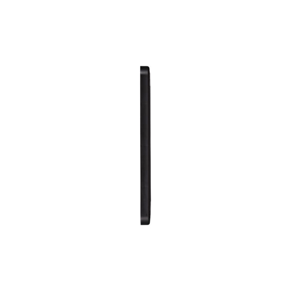 Black Plastic Wall Exhaust Vent (Louvered) - Flush Mount - Side
