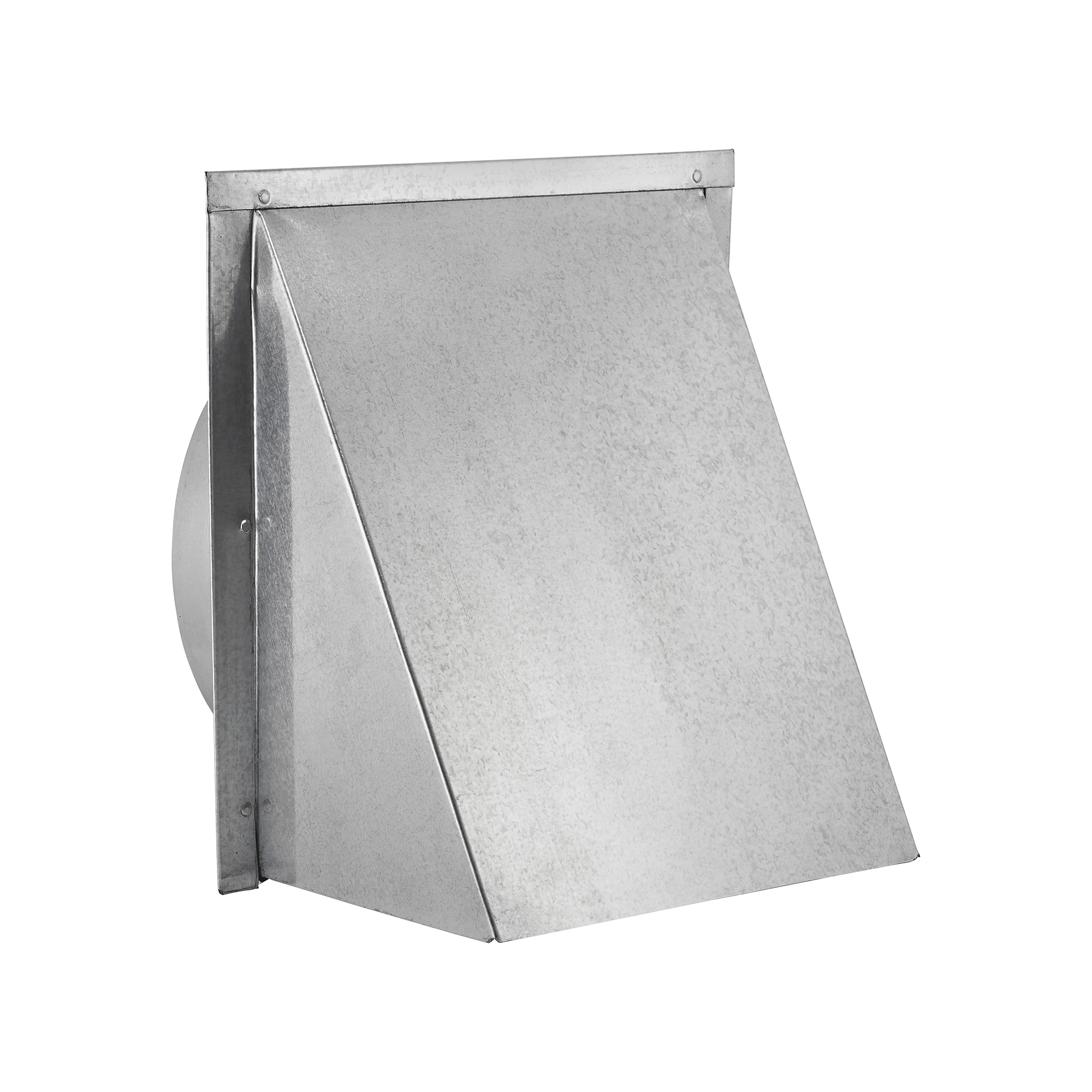 Galvanized Steel Wall Exhaust Hood Exhaust Vent - Spring Damper - 3 inch Pipe - Angle