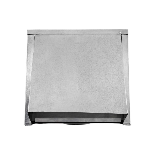 Galvanized Steel Wall Exhaust Hood Exhaust Vent - Spring Damper - 3 inch Pipe - Front