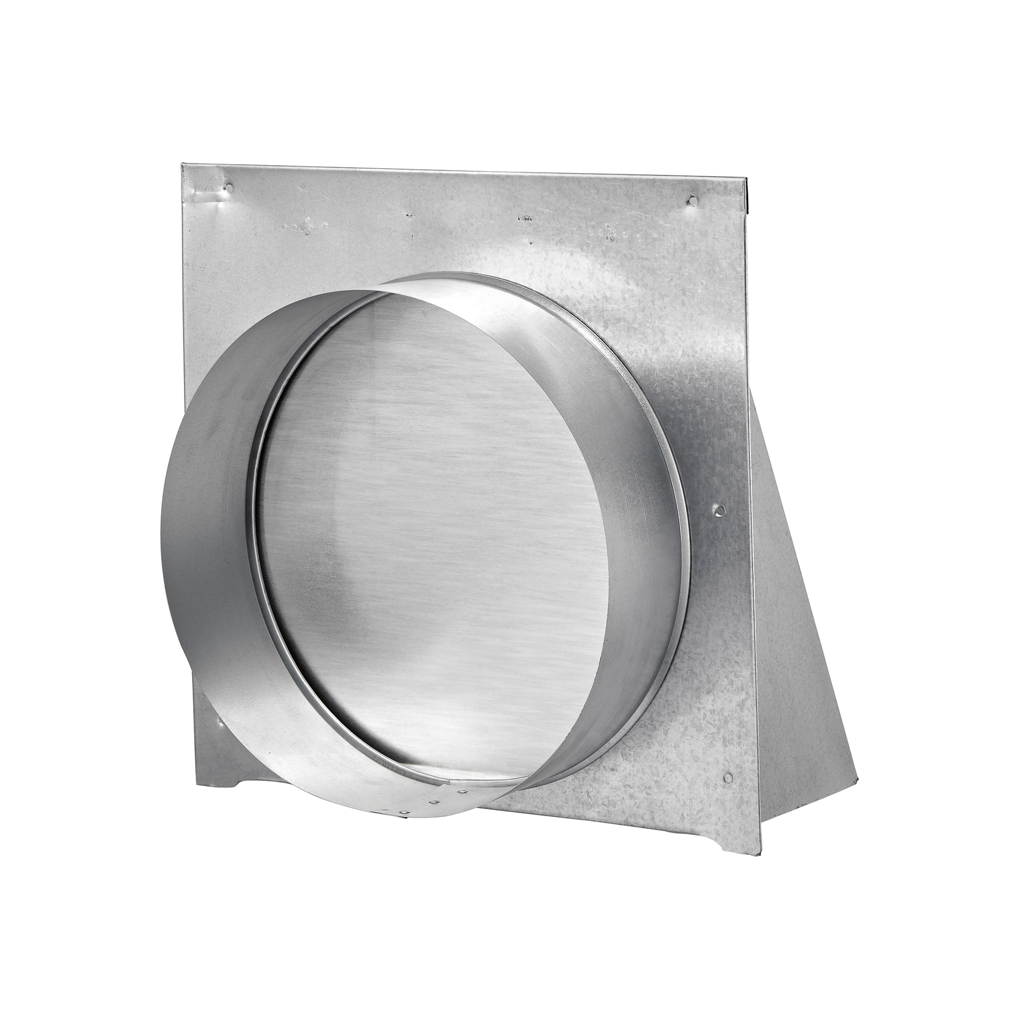 587G-06 Galvanized Steel Wall Exhaust Hood Exhaust Vent - Spring Damper - 3 inch Pipe - Back