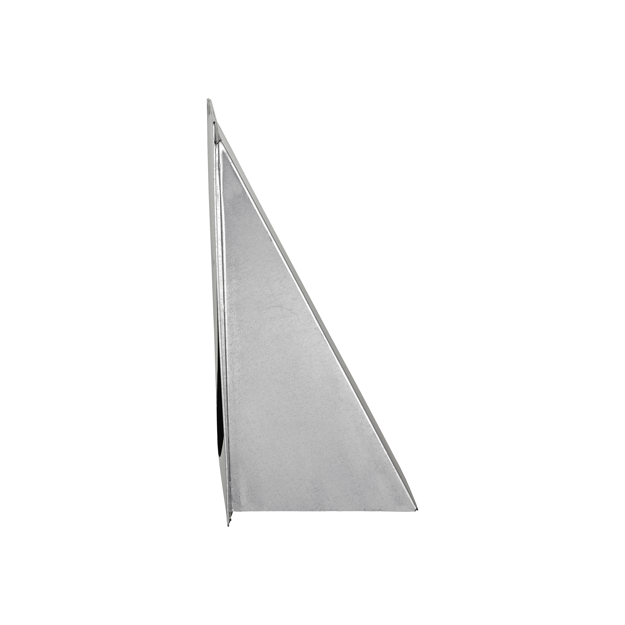 Galvanized Steel Wall Exhaust Hood Exhaust Vent - Spring Damper - Flush Mount - Side