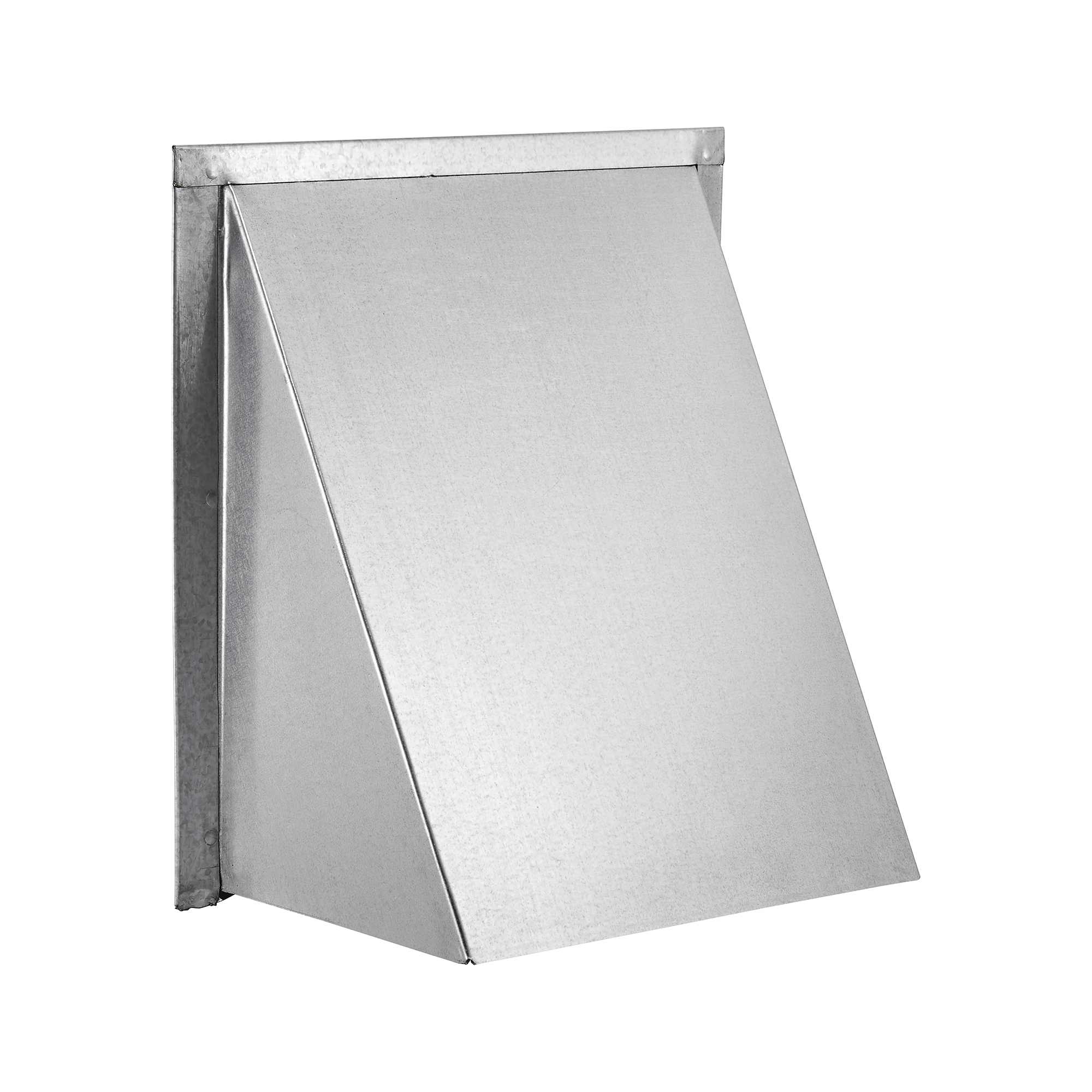 Galvanized Steel Wall Exhaust Hood Exhaust Vent - Spring Damper - Flush Mount - Angle