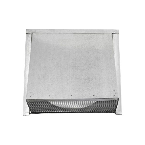 Galvanized Steel Wall Exhaust Hood Exhaust Vent - Spring Damper - Screen - 3 inch Pipe - Front