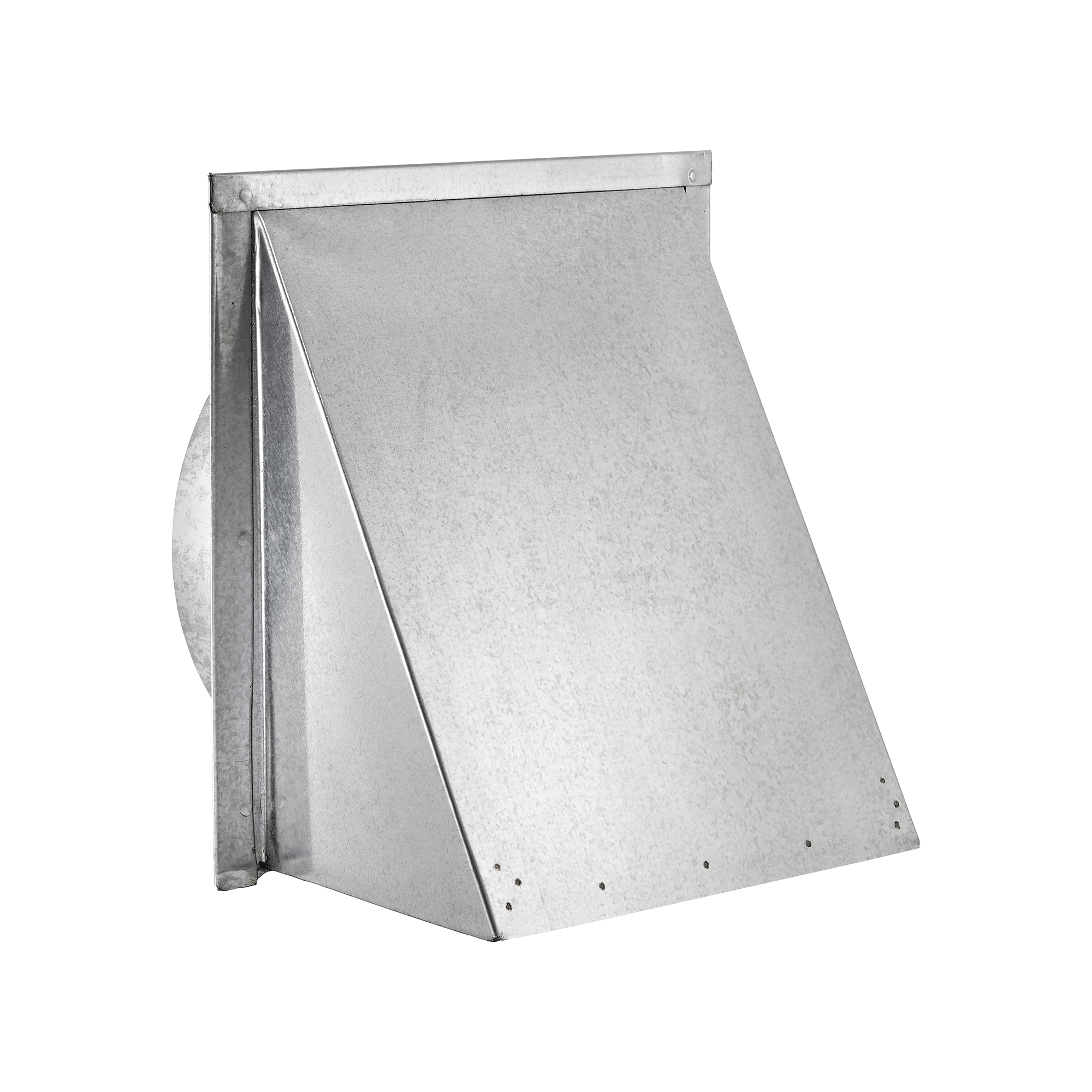 587GS-04 Galvanized Steel Wall Exhaust Hood Exhaust Vent - Spring Damper - Screen - 3 inch Pipe - Angle