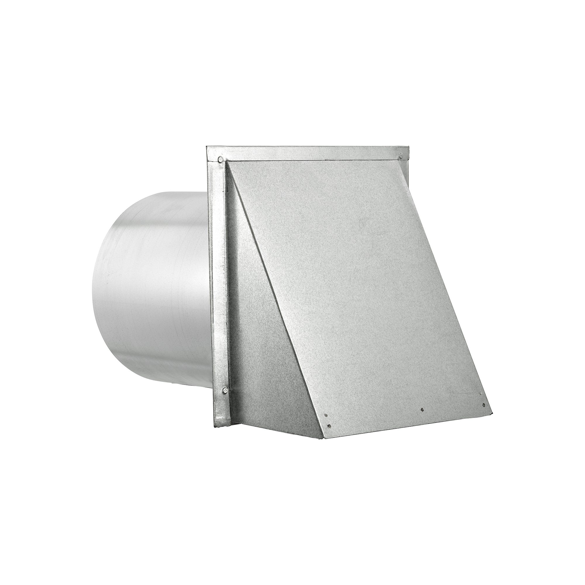587GS-11-03 Galvanized Steel Wall Exhaust Hood Exhaust Vent - Spring Damper - Screen - 11 inch Pipe - Front
