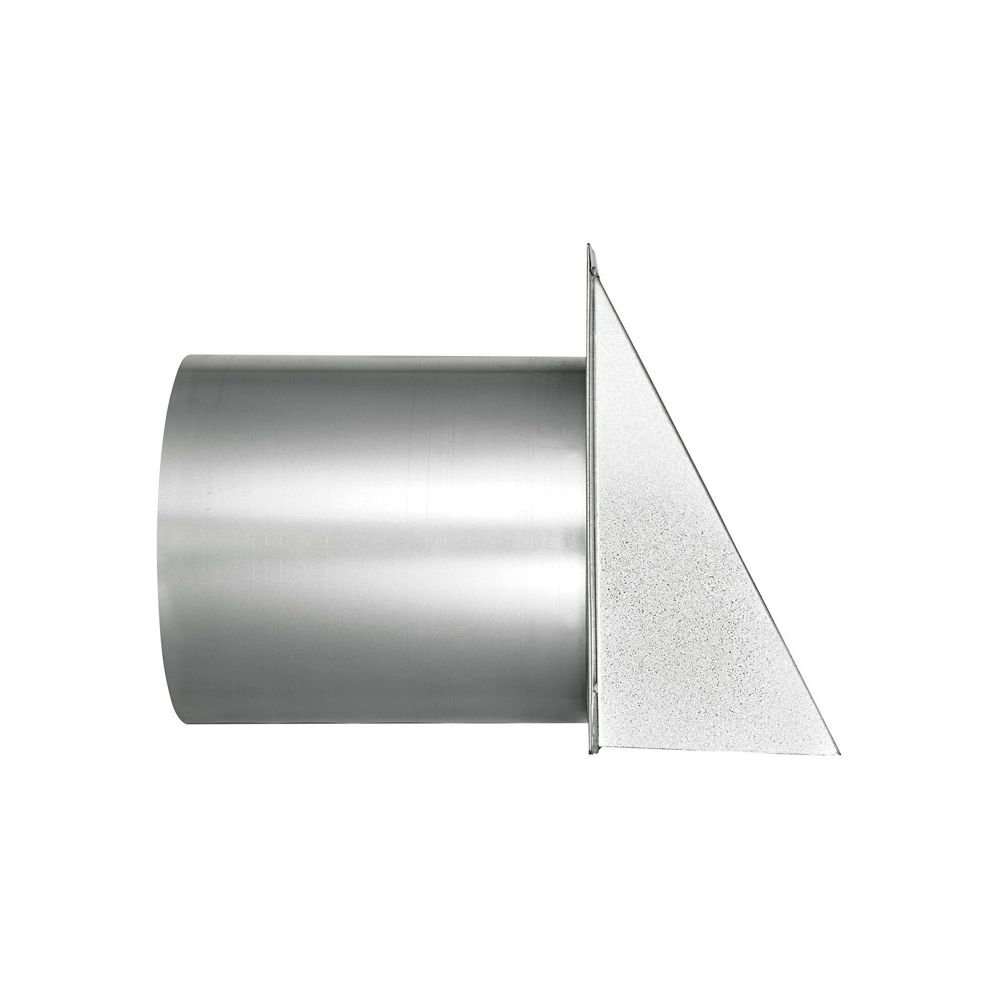 587GS-11-04 Galvanized Steel Wall Exhaust Hood Exhaust Vent - Spring Damper - Screen - 11 inch Pipe - Side