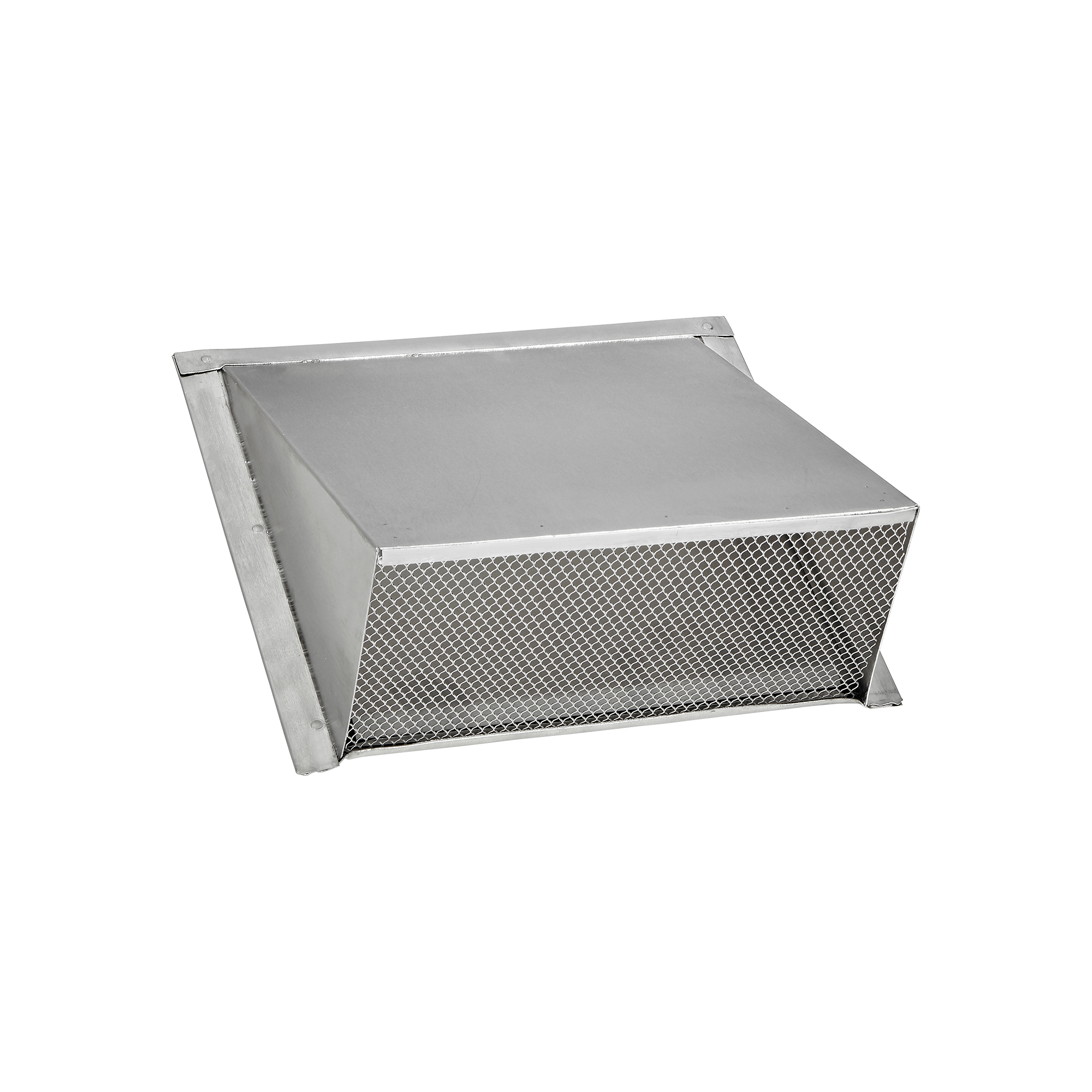 Aluminum Wall Exhaust Hood Exhaust Vent - Spring Damper - Screen - Flush Mount - Closed