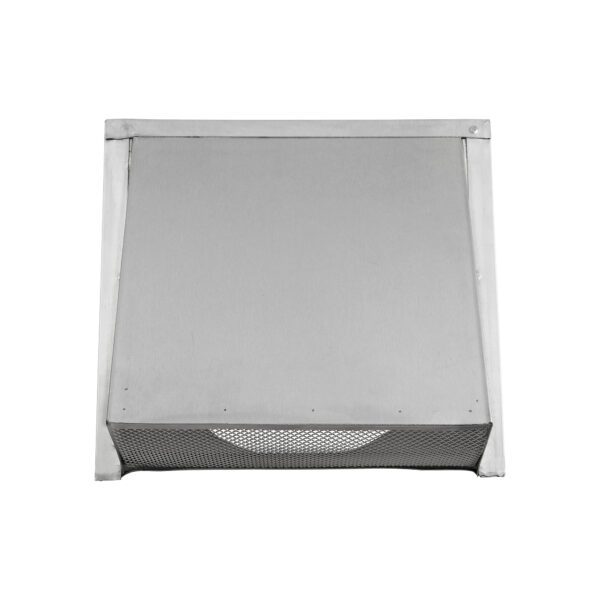 Aluminum Wall Exhaust Hood Exhaust Vent - Spring Damper - Screen - Flush Mount - Front