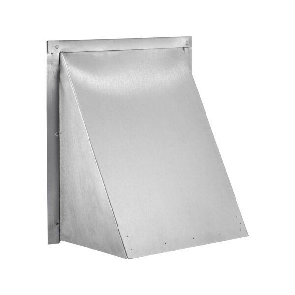 Aluminum Wall Exhaust Hood Exhaust Vent - Spring Damper - Screen - Flush Mount - Angle