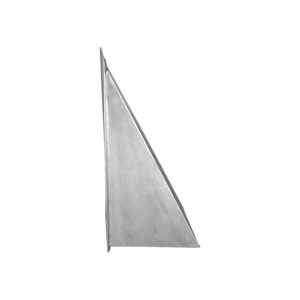 Aluminum Wall Exhaust Hood Exhaust Vent - Spring Damper - Screen - Flush Mount - Side