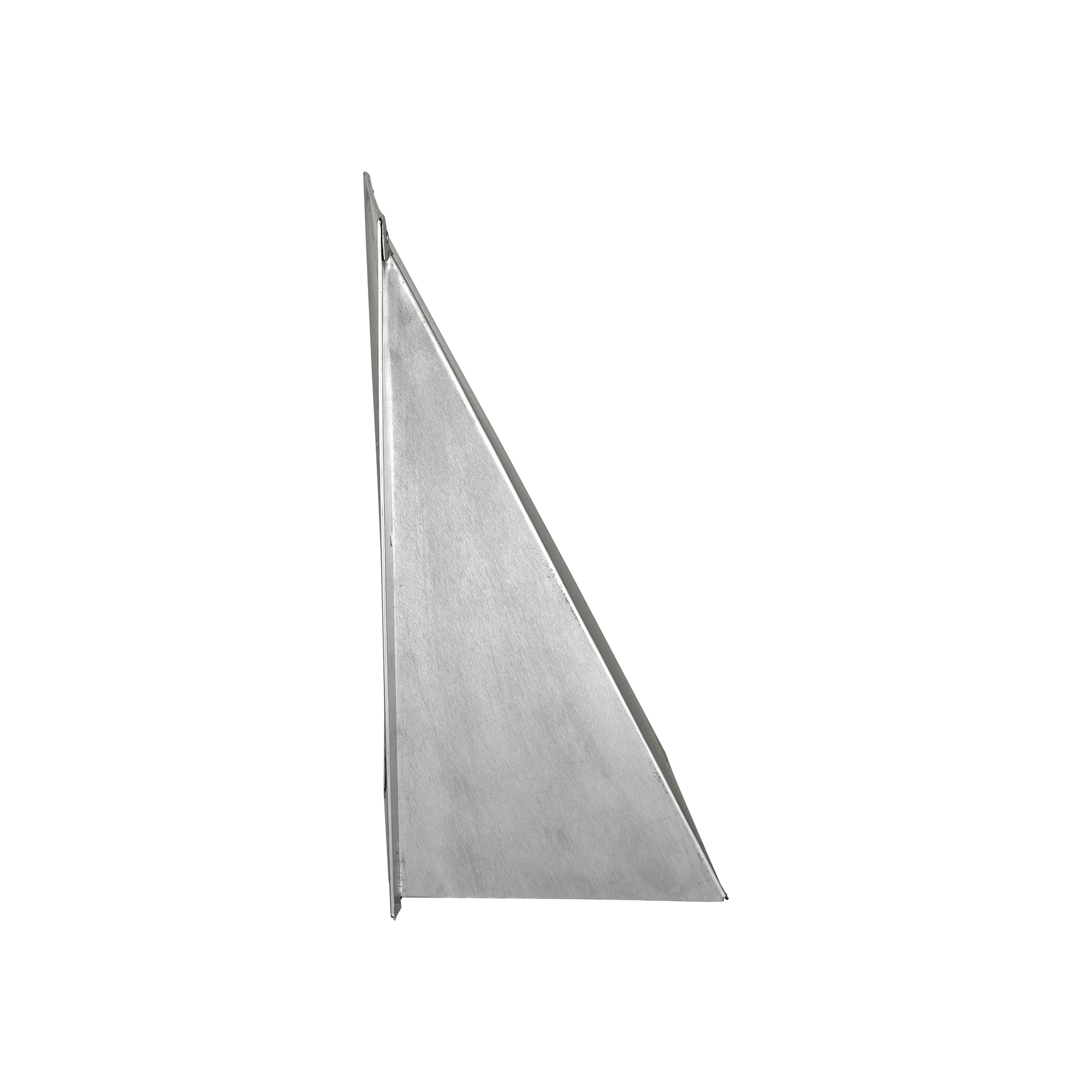 587SNT-05 Aluminum Wall Exhaust Hood Exhaust Vent - Spring Damper - Screen - Flush Mount - Side