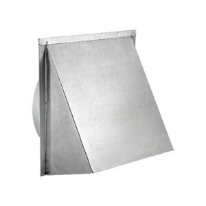 Galvanized Steel Wall Exhaust Hood Exhaust Vent - Spring Damper - 3 inch Pipe - Angle