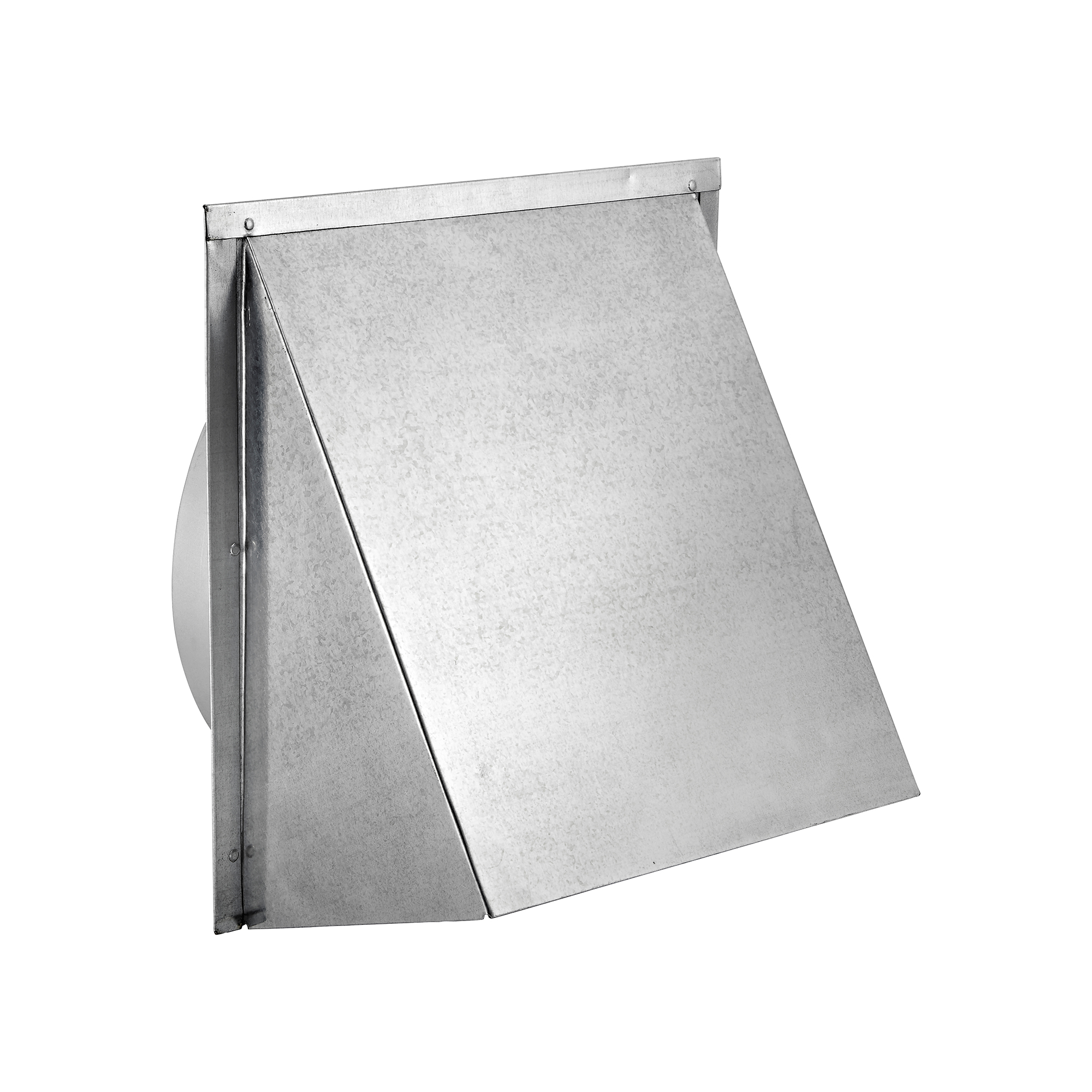 Galvanized Steel Wall Exhaust Hood Exhaust Vent - Spring Damper - 3 inch Pipe - Angle
