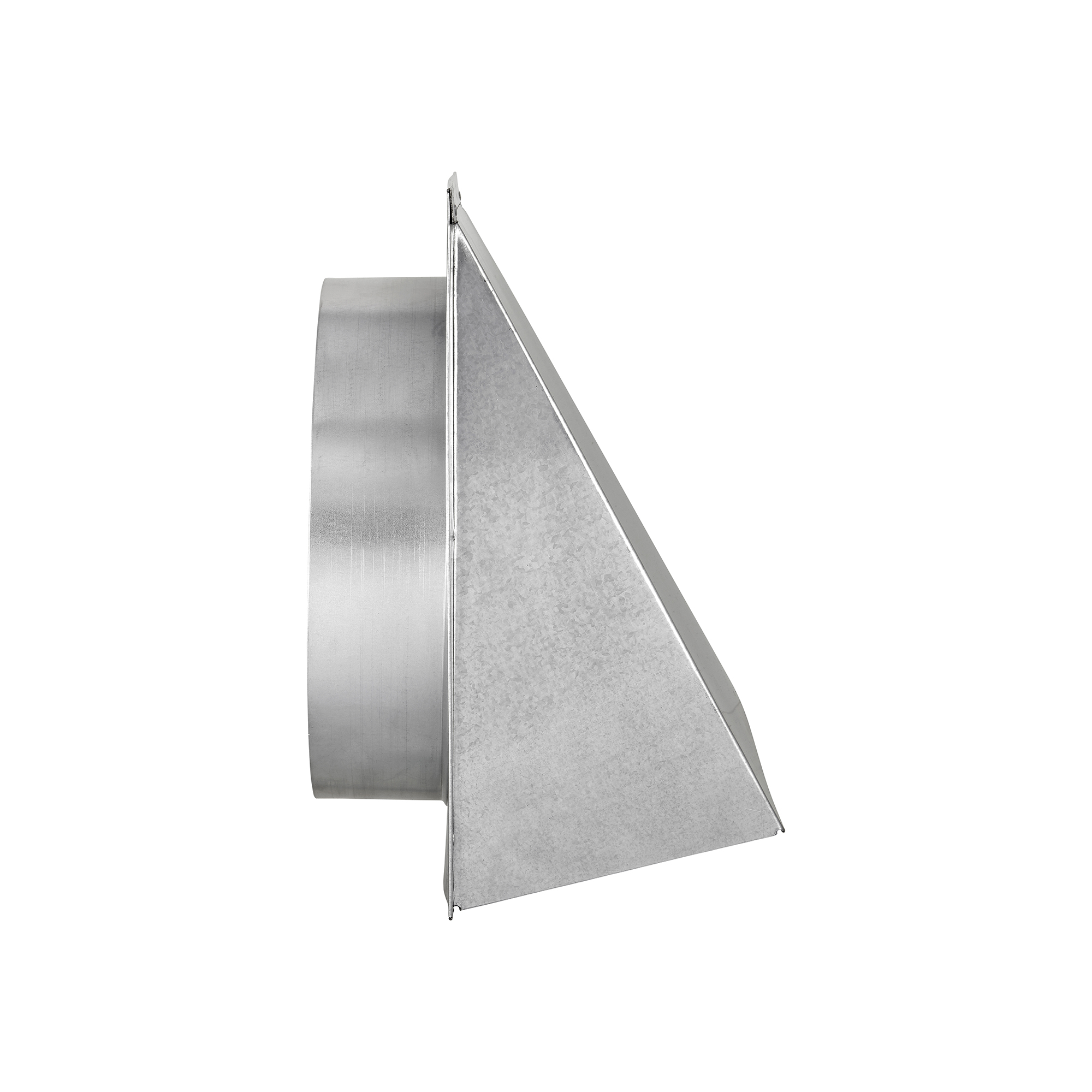 588G-04 Galvanized Steel Wall Exhaust Hood Exhaust Vent - Spring Damper - 3 inch Pipe - Side