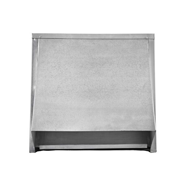 Galvanized Steel Wall Exhaust Hood Exhaust Vent - Spring Damper - 3 inch Pipe - Front