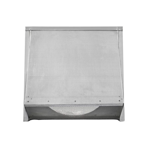 Galvanized Steel Wall Exhaust Hood Exhaust Vent - Spring Damper - Screen - 3 inch Pipe - Front