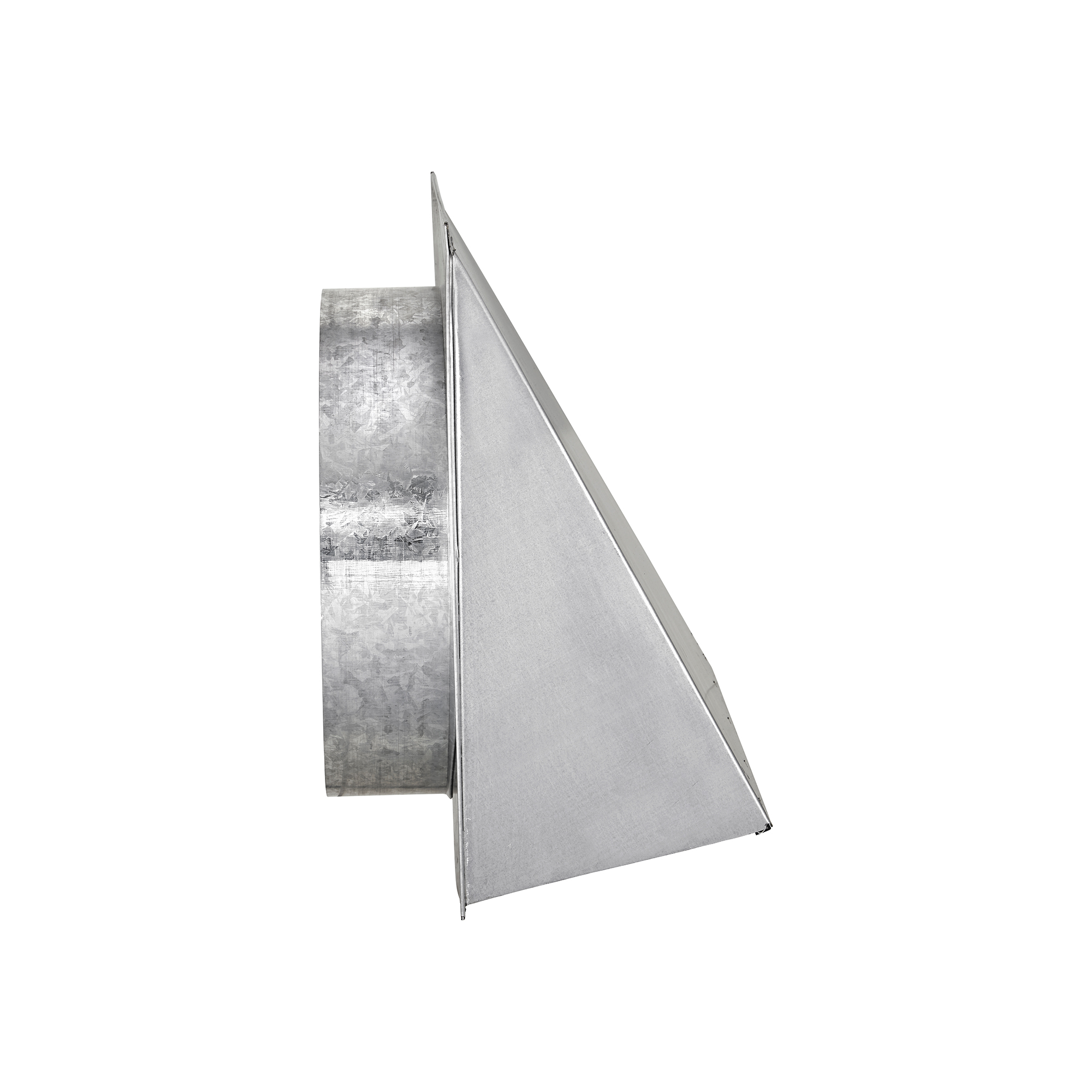588GS-05 Galvanized Steel Wall Exhaust Hood Exhaust Vent - Spring Damper - Screen - 3 inch Pipe - Side