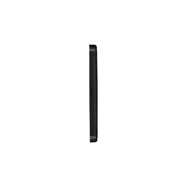 Black Plastic Fresh Air Intake Vent (Mini Louver) - Removable Screen - Flush Mount - Side