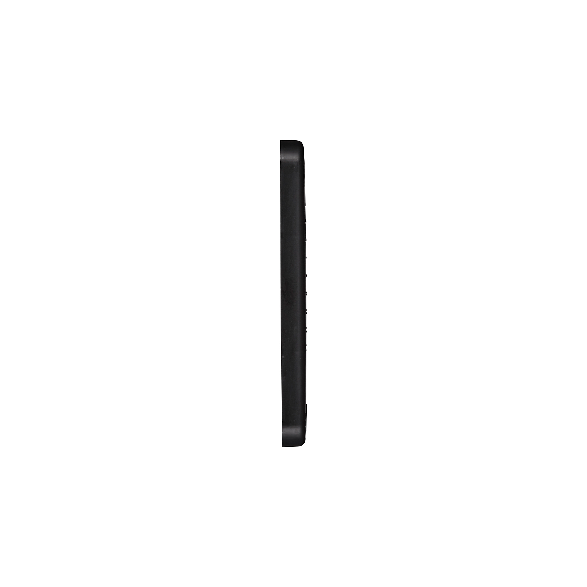 Black Plastic Fresh Air Intake Vent (Mini Louver) - Removable Screen - Flush Mount - Side