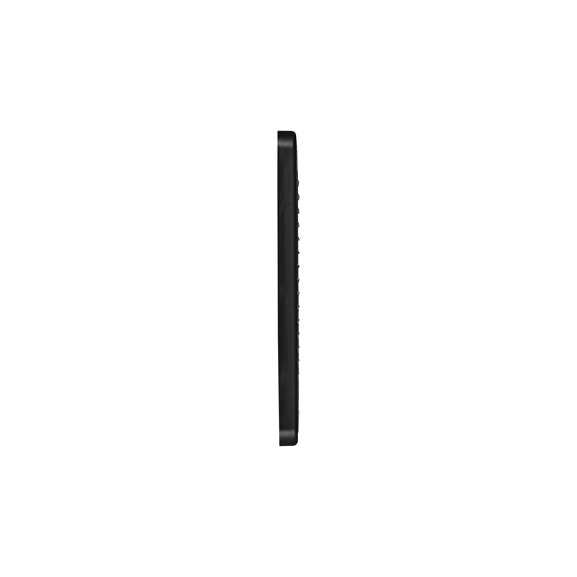 606BL-ML-NC-03 Black Plastic Fresh Air Intake Vent (Mini Louver) - Removable Screen - Flush Mount - Side