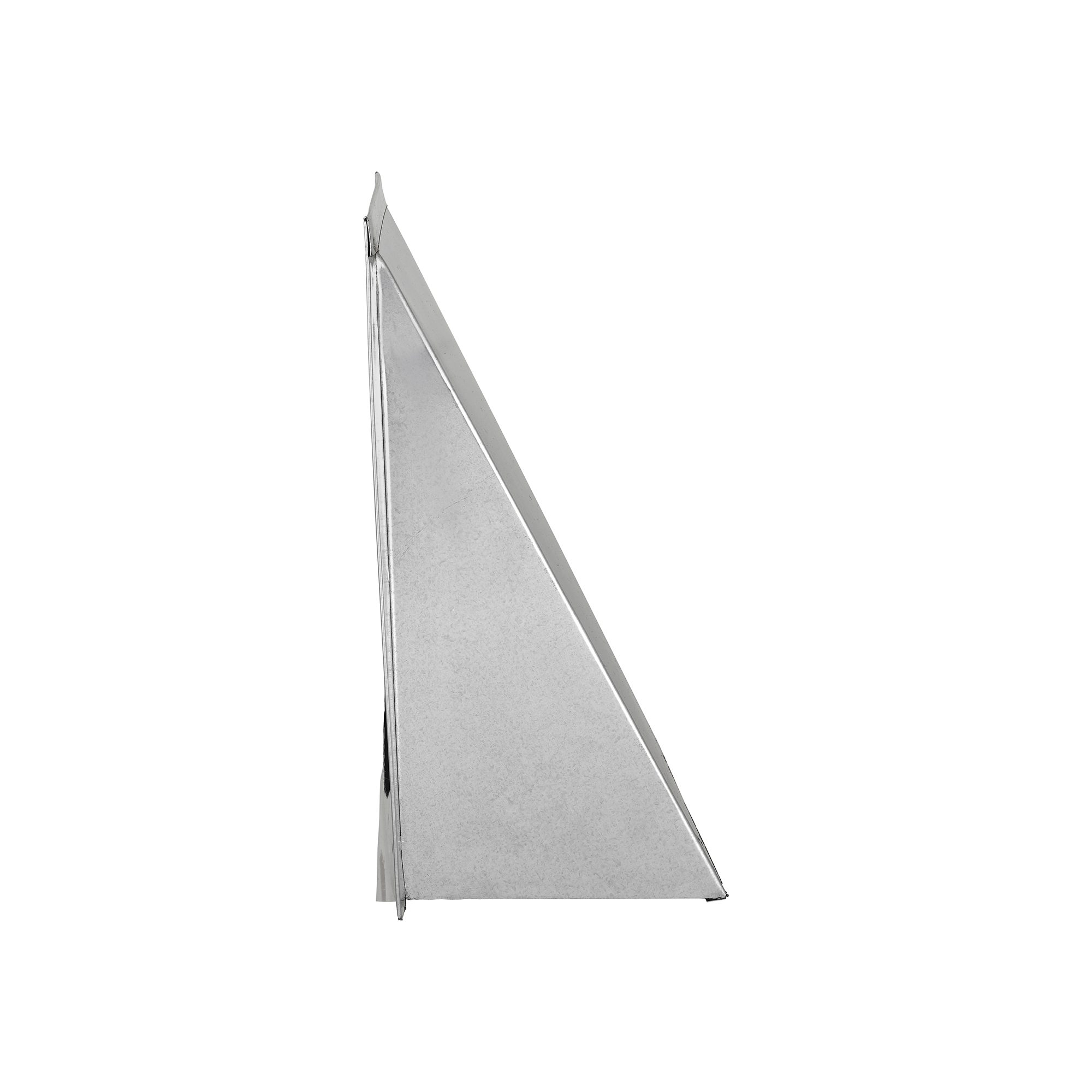 587GSNT-05 Galvanized Steel Wall Exhaust Hood Exhaust Vent - Spring Damper - Screen - Flush Mount - Side