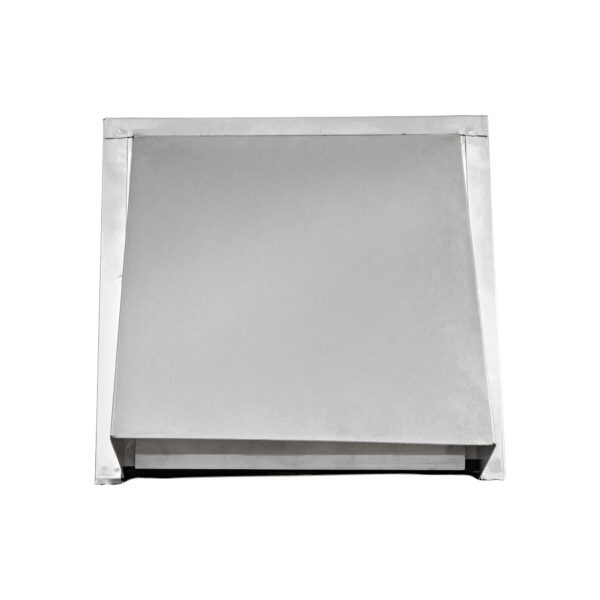 Aluminum Wall Exhaust Hood Exhaust Vent - Spring Damper - Flush Mount - Front