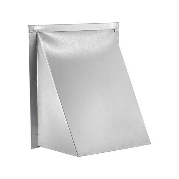 Aluminum Wall Exhaust Hood Exhaust Vent - Spring Damper - Flush Mount - Angle