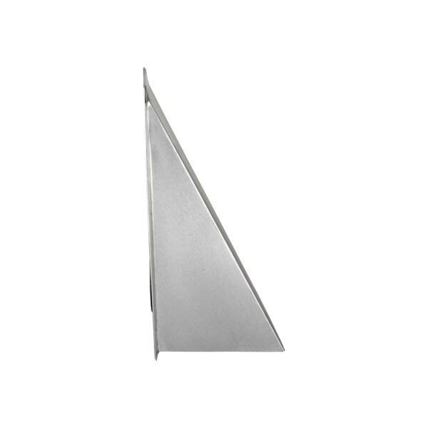 Aluminum Wall Exhaust Hood Exhaust Vent - Spring Damper - Flush Mount - Side