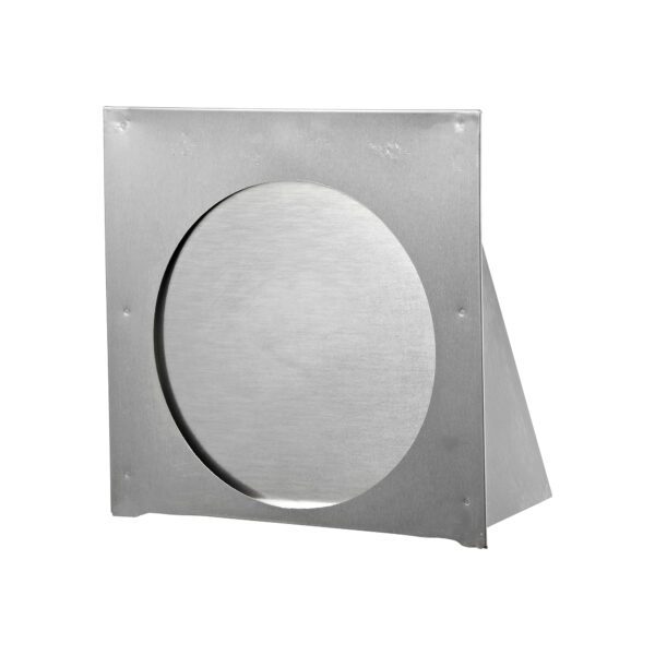 Aluminum Wall Exhaust Hood Exhaust Vent - Spring Damper - Flush Mount - Back