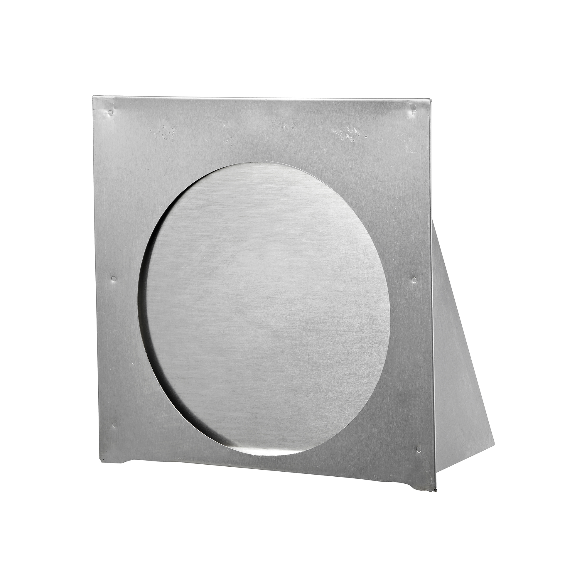 587NT-06 Aluminum Wall Exhaust Hood Exhaust Vent - Spring Damper - Flush Mount - Back
